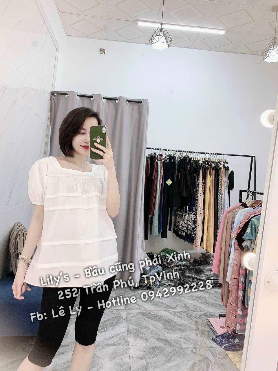 áo bầu dễ thương-áo bầu công sở