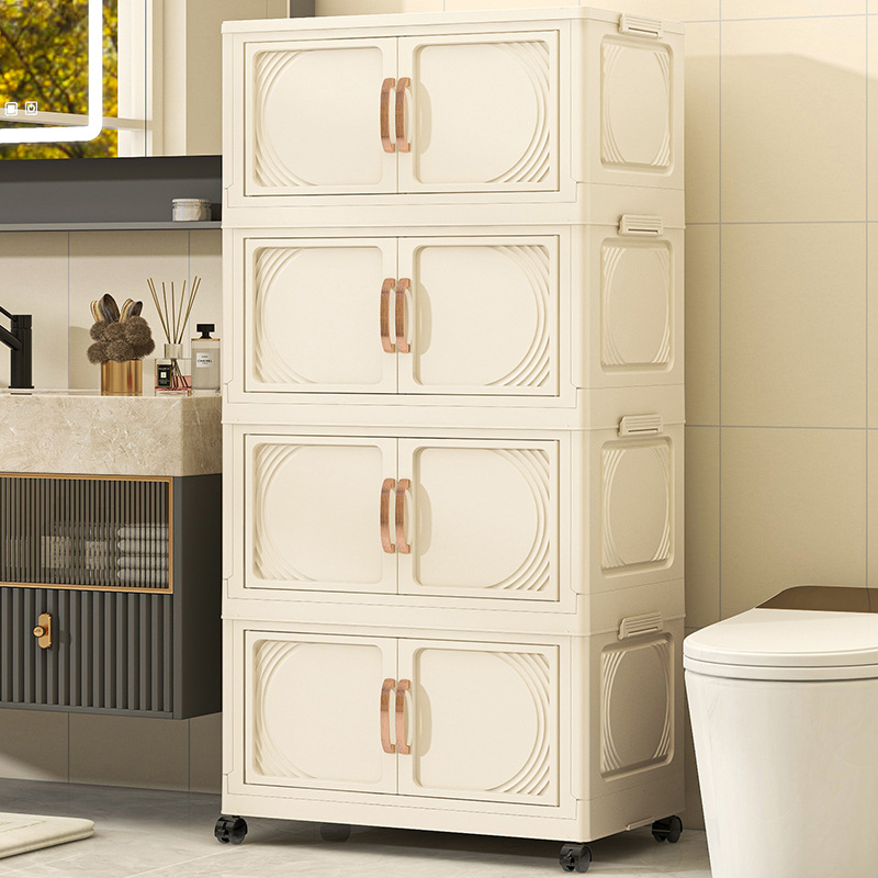 IMELON quả tặng miễn phí TOÀN CỬA HÀNG hộp nhựa tủ nhựa duy tân tủ nhựa duy tân Tủ gấp không lắp đặt, tủ nhựa gia dụng, tủ đựng đồ nhiều tầng, tủ đựng đồ ăn nhẹ, hộp đựng quần áo
