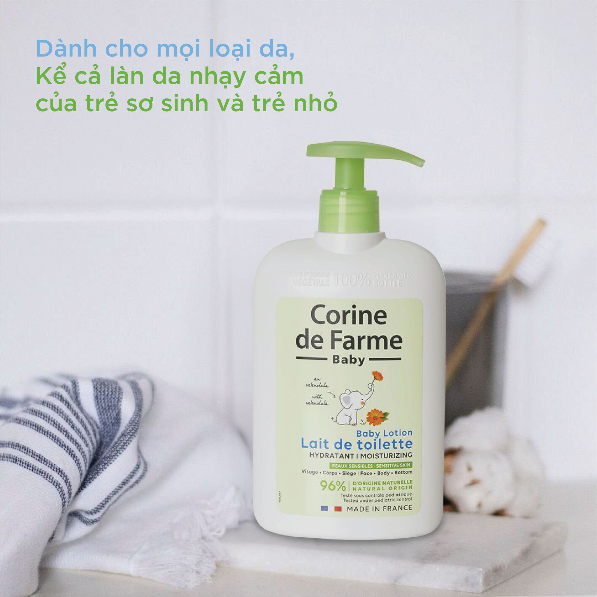 Lotion cho bé Corine de Farme Baby Lotion 250ml