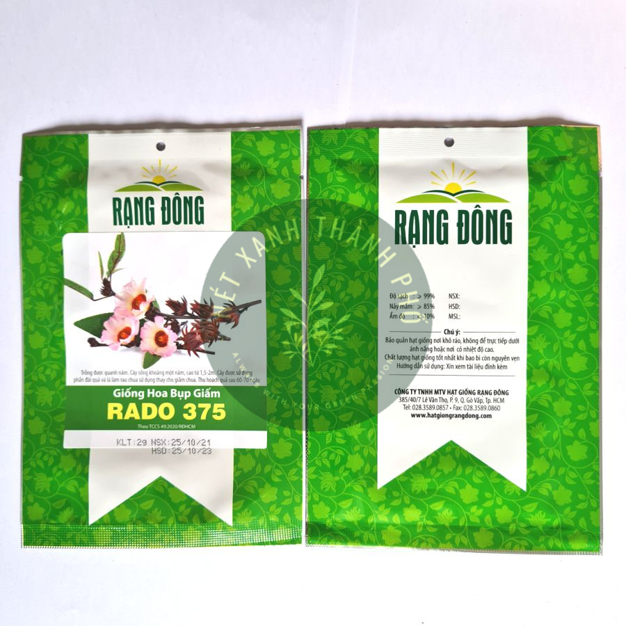[GIAO HÀNG 2 GIỜ] Hạt giống Hoa Bụt Giấm, hoa atiso đỏ 2gr