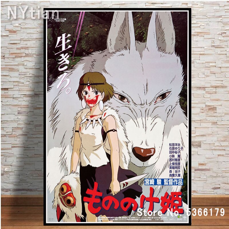 Nt333 Poster Print Hot Spirited Away Studio Ghibli Totoro Princess Anime Wall  Art Picture Canvas 69F 0817 Lazada PH
