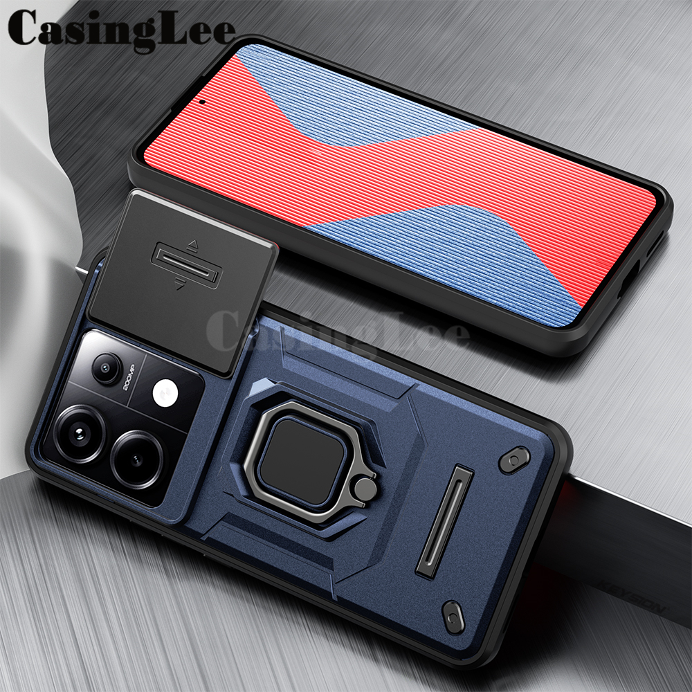 For Xiaomi Poco X6 NEO case Armor Ring Case Cover adsorb Car Holder Shockproof Camera Protection For Xiaomi Poco X6 NEO Back Cover Phone cases. 