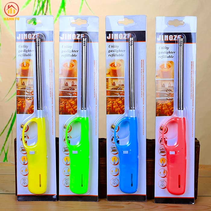 Gas And BBQ Lighter - Multi-Purpose Refillable Butane Lighter with Long Nozzle. 