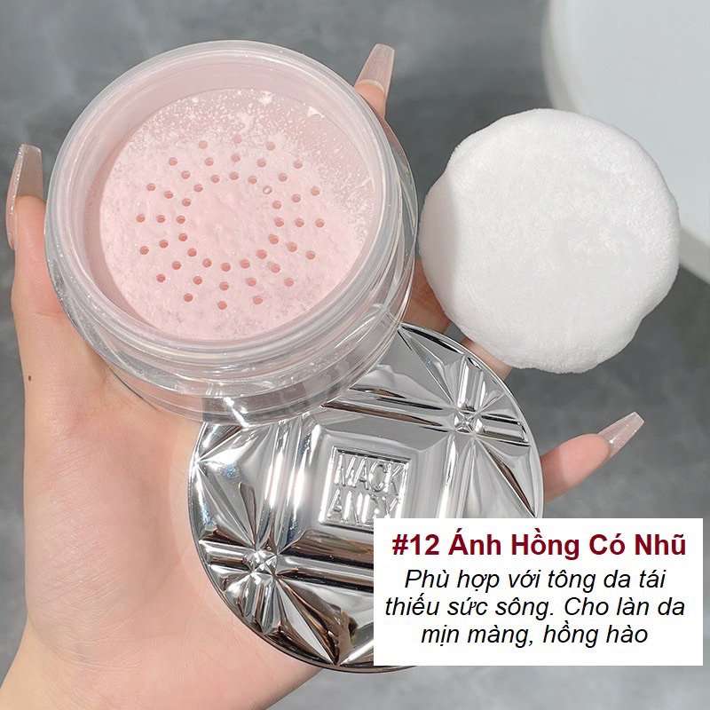 Phấn phủ bột Mack Andy che khuyết điểm chống thấm nước kiềm dầu