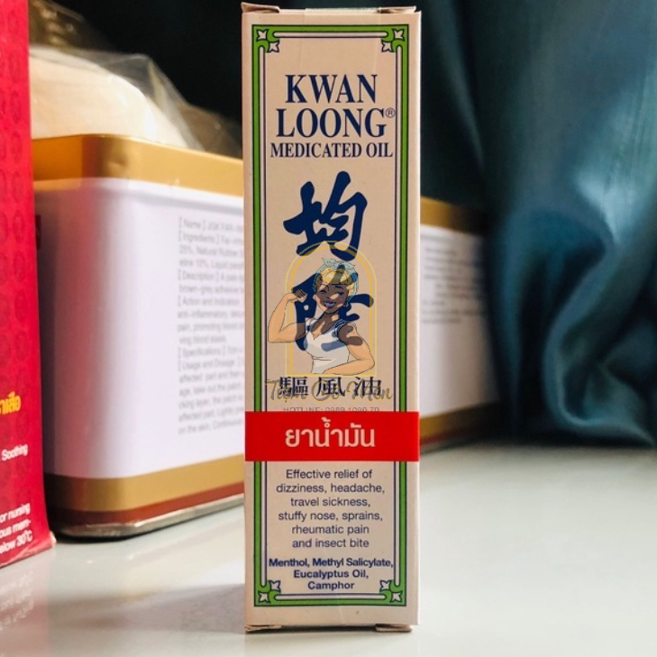 [THÁI LAN] DẦU GIÓ KWAN LOONG OIL (DẦU NÓNG KWAN LOONG OIL) - ĐỦ SIZE (15ML, 28ML)