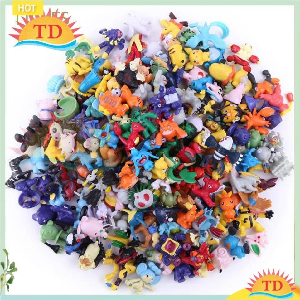 Set 24-144 Mô Hình Đồ Chơi Pokemon Mini Dễ Thương 2-4cm