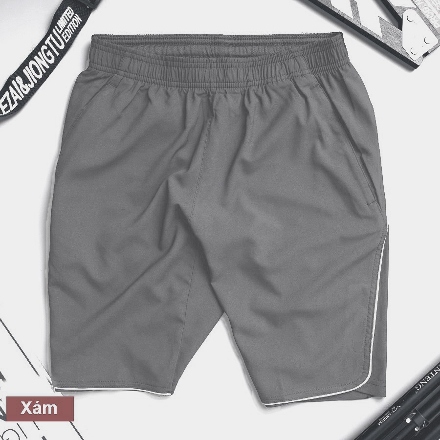 Quần đùi nam mặc nhà chất gió, quần short nam thể thao co giãn dihu