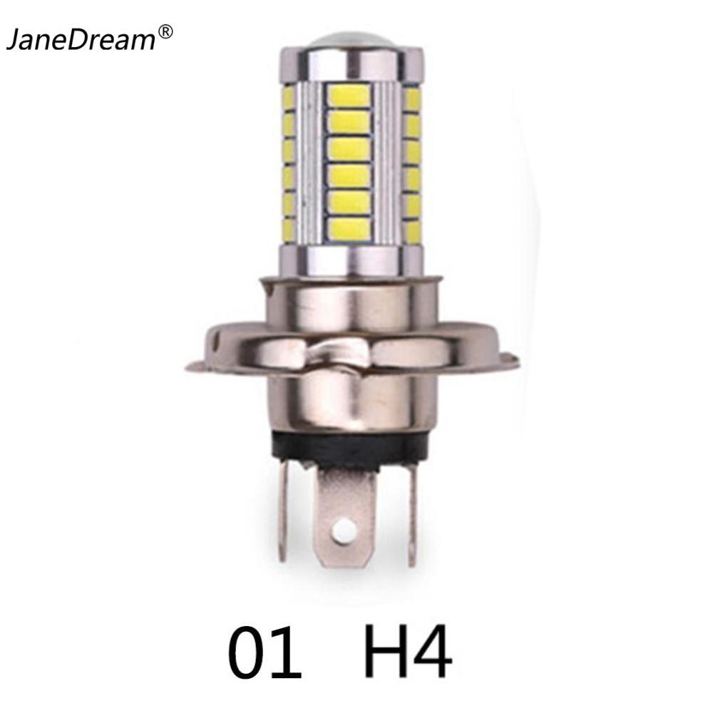 JaneDream H4/H7/9005/9006 33SMD LED Car Headlight Bulb Daytime Running Light White Motorcycle Fog Lamp