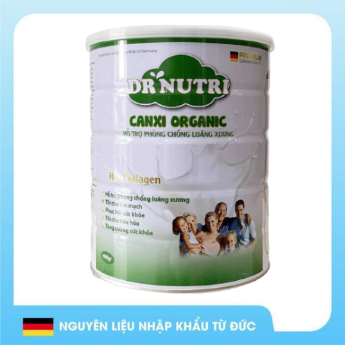 Sữa bột Dr. Nutri Canxi Organic 900gr, hỗ trợ người bị loãng xương thumbnail