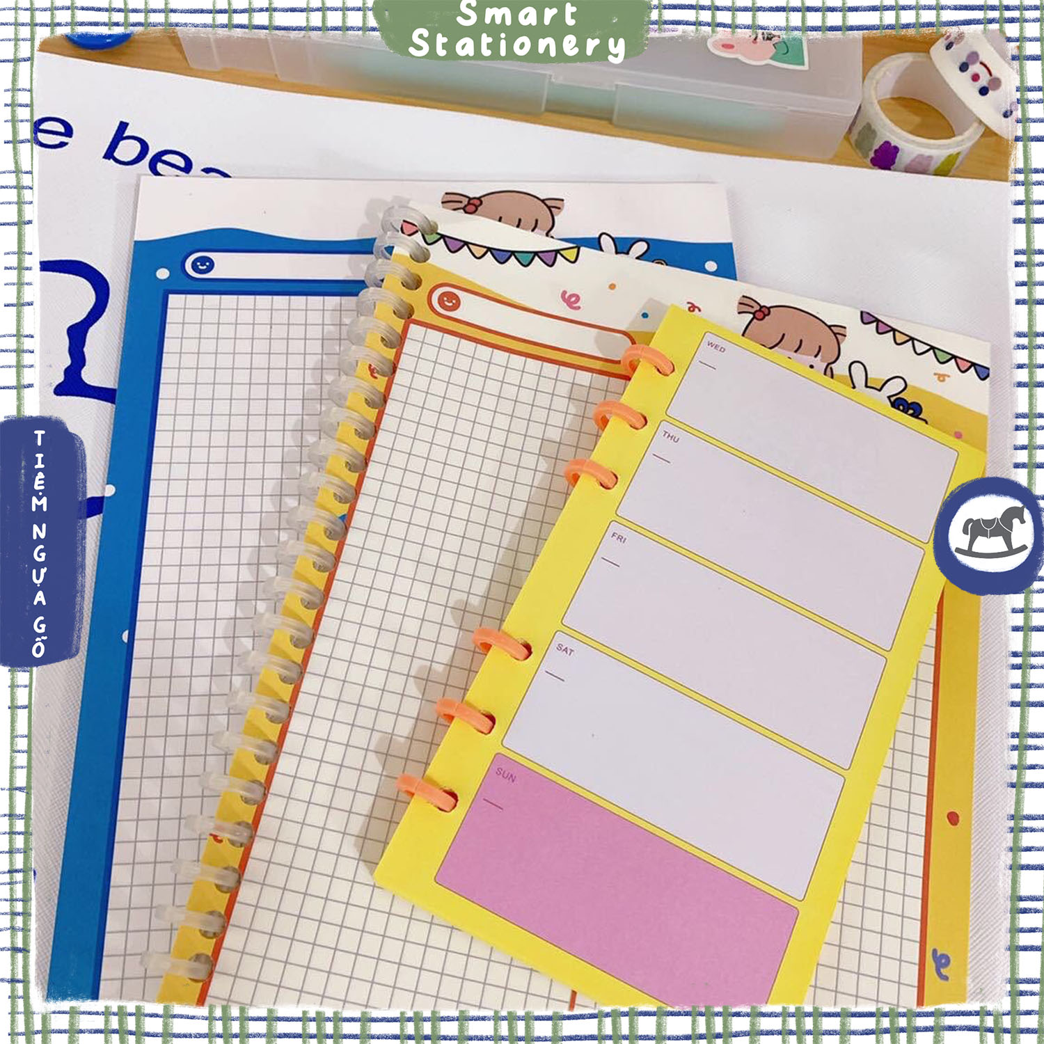 Gáy còng nhựa tự làm Binder (30 lỗ)