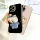 TA for Vivo Y03 Y18 Y18E Y28S 5G Back Cover Back Cover Hello Kitty Mirror Folding Bracket Luxury Plating Case Soft Silicone Square Phone Case for Girls. 