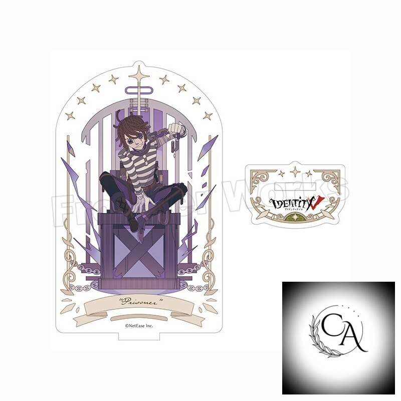 Mô hình Standee New Anime Identity V Cosplay Mercenary Embalmer Prospector Seer Prisoner in hình nhân vật 2 mặt rõ nét