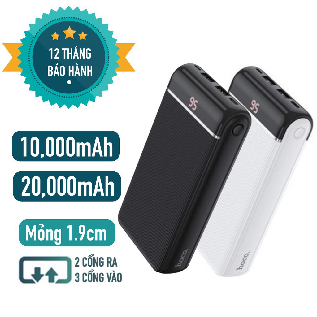 Sạc dự phòng 20000mAh Hoco J59A 2 cổng sạc nhanh