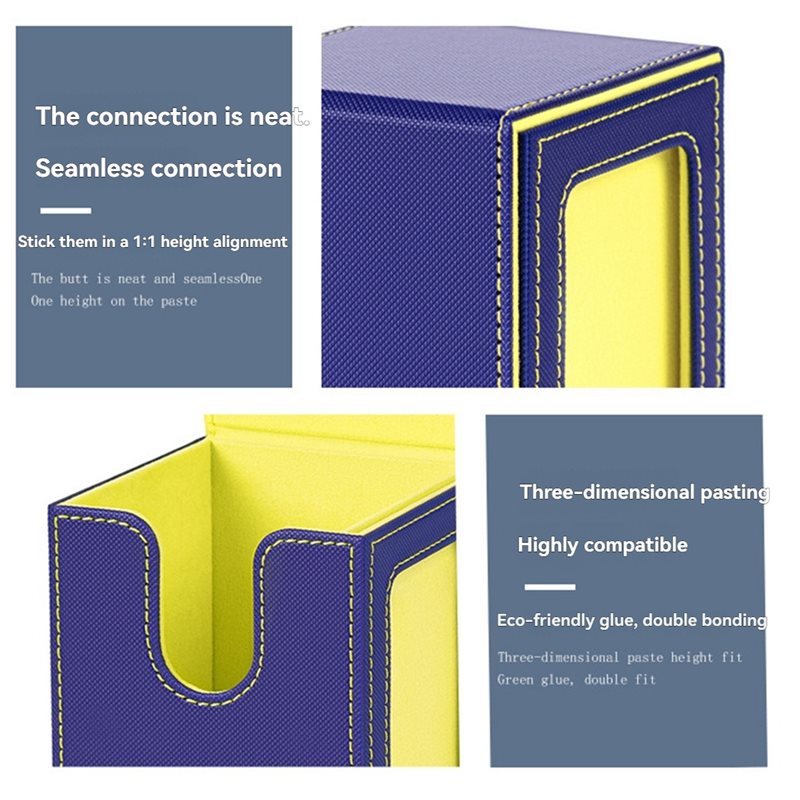Trading Card Storage Box with Window ,Deck Case with Removable Lid, for Game Sports Card.