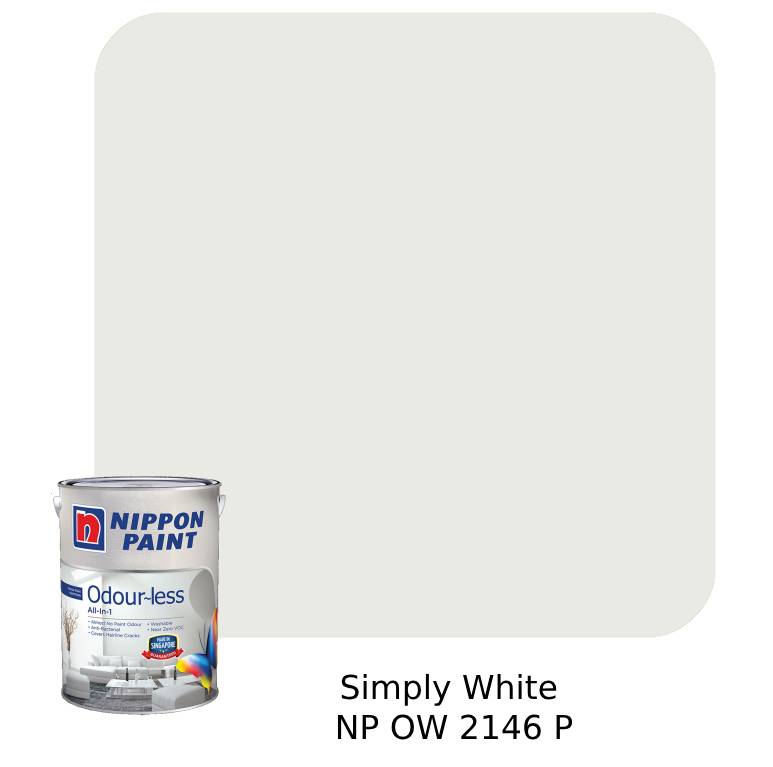 Nippon Paint Odour-Less All-in-1 (Off-White) - Odourless Paint by
