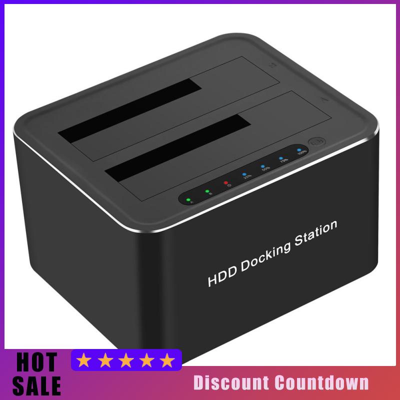 Usb3.0 Hard Disk Base 2.5/3.5 Inch Hard Drive Disk Case Double Bay Sata Expansion Base Copy Clone Function