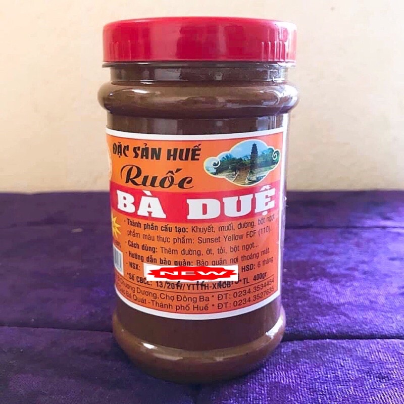 [HCM]Mắm Ruốc Huế Bà Duệ hủ 400g