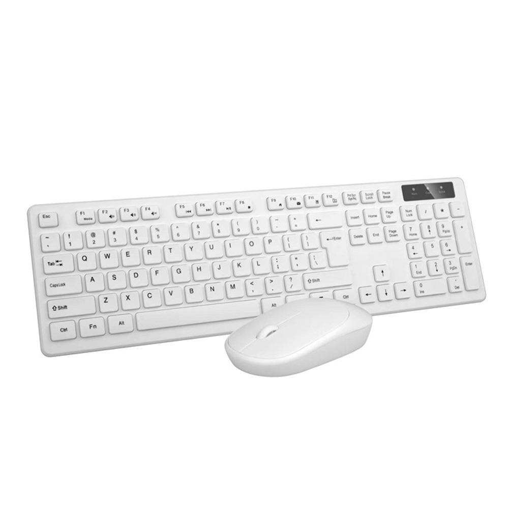 Wireless Bluetooth-Compatible Keyboard Mouse Set 2.4G Plug-Play Silent Waterproof Keyboards Mouse For Desktop Laptop Compact
