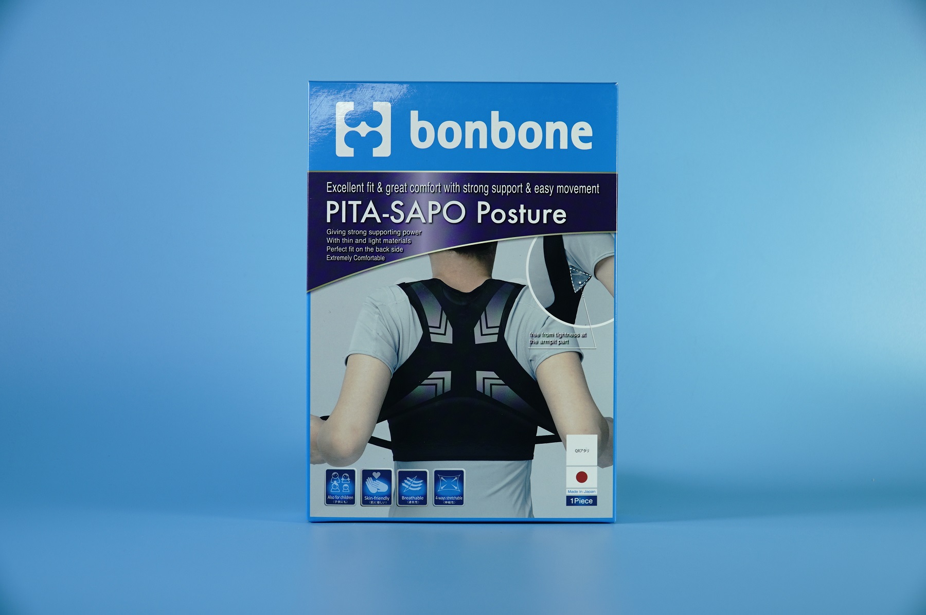 Đai chống gù lưng Bonbone Pita Sapo Posture nắn lưng thẳng - 1 Size