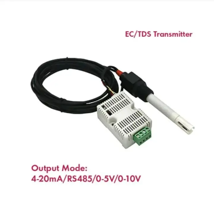EC Transmitter EC Sensor TDS Conductivity Sensor Module 4-20mA 0-5V 0-10V RS485 Analog Voltage Output Water Quality Detection