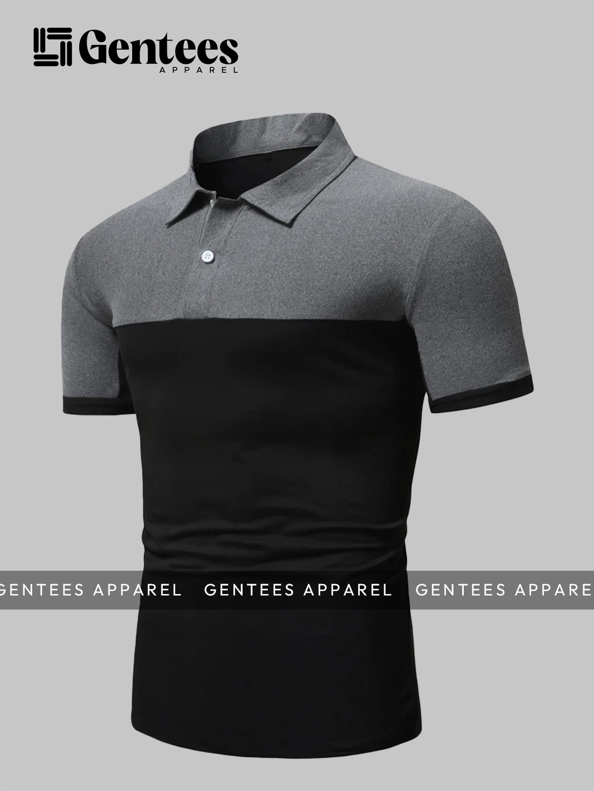 Men's New Style Polo T-Shirt Two Tone Color Regular Fit Fashion T