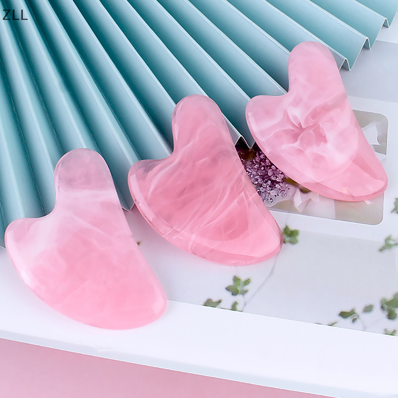ZLL Dụng cụ mát xa mặt tấm thảm gua SHA bằng nhựa tự nhiên Dụng cụ mát xa mặt