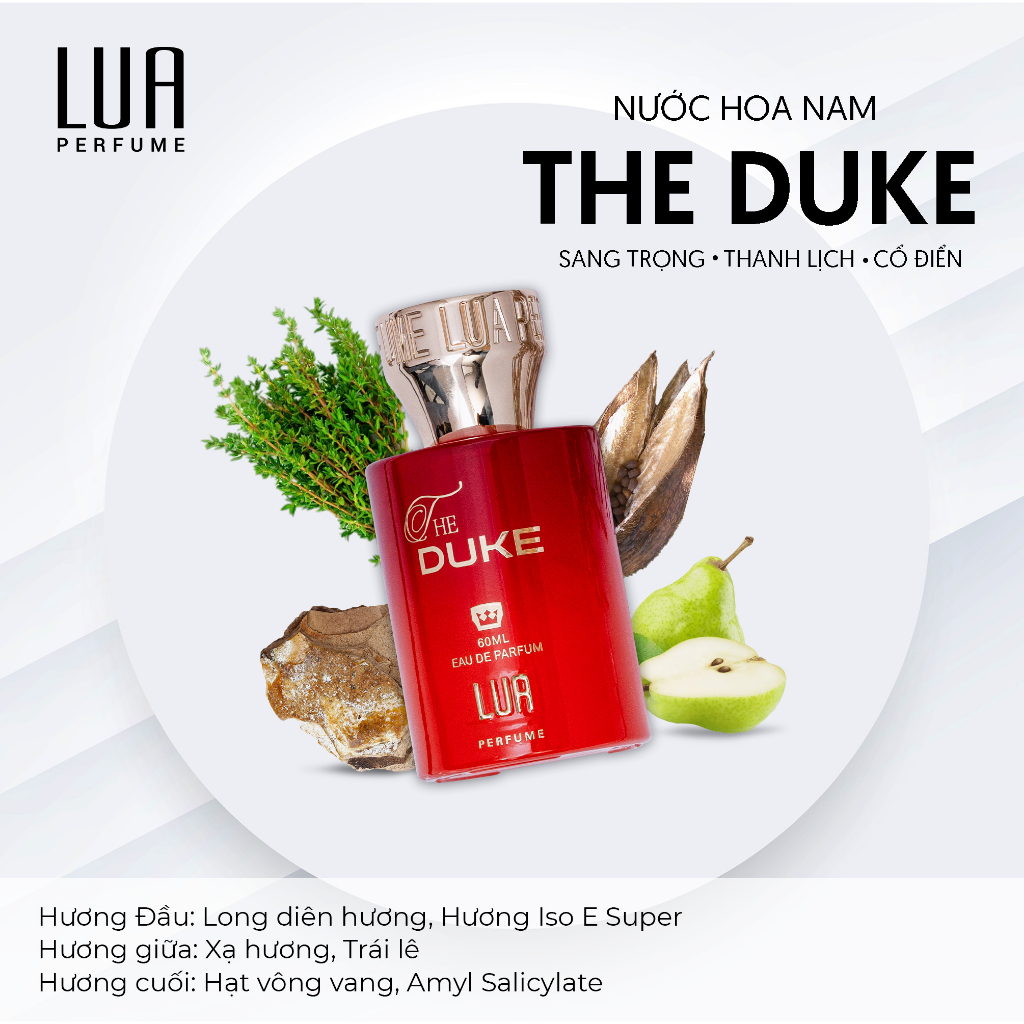 [Chính Hãng] Nước Hoa Nam The Duke 60ml LUA Perfume