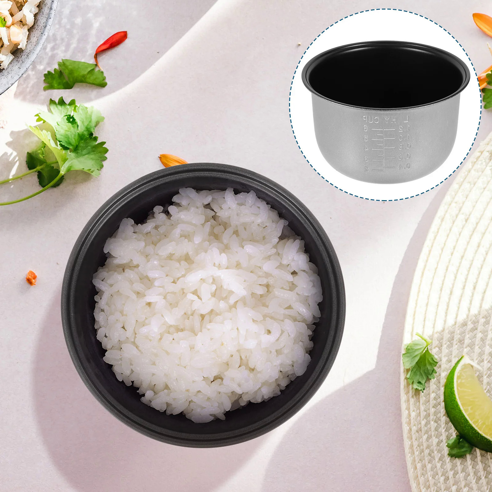 Non Stick Rice Cooker Inner Pot Rice Cooker Replacement Inner Pot Liner Rice Cooking Pot