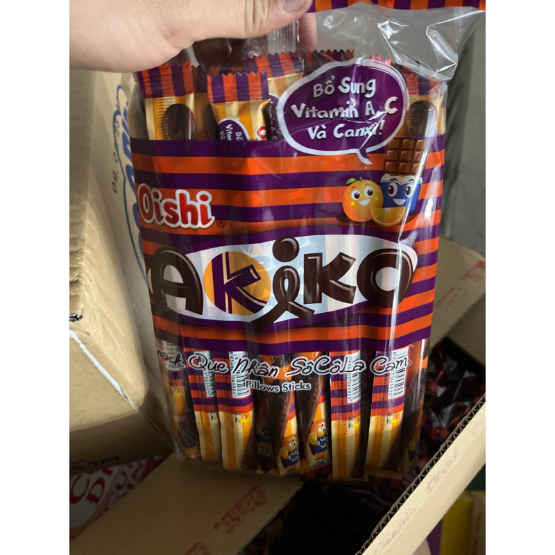Gói snack que nhân akiko oishi 160g đủ 6 vị