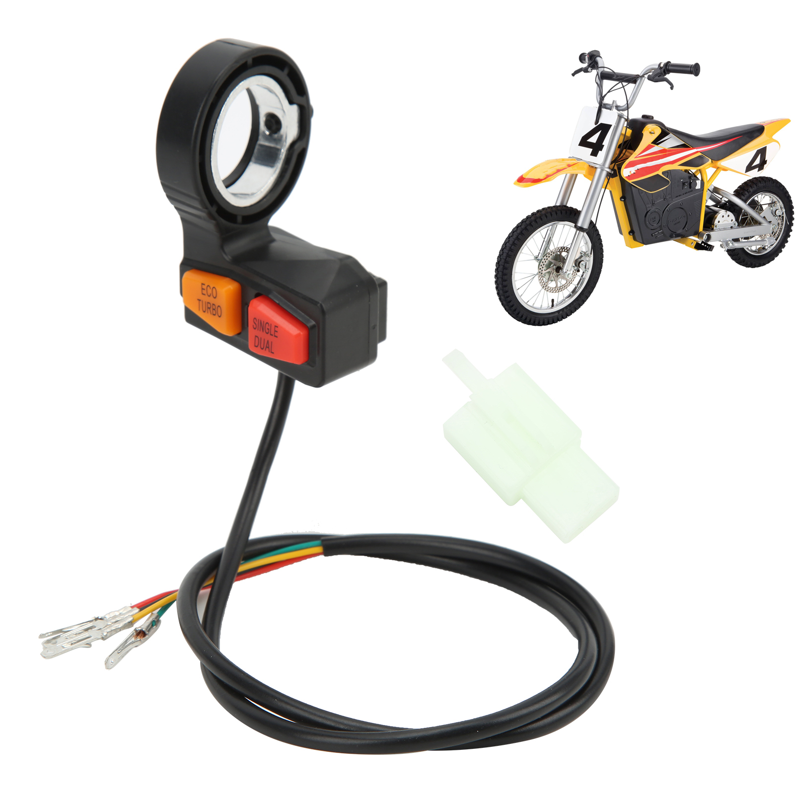 Handlebar Switch Anti Aging Eco Turbo Mode Electric Motorcycle Switch for ATV Scooter