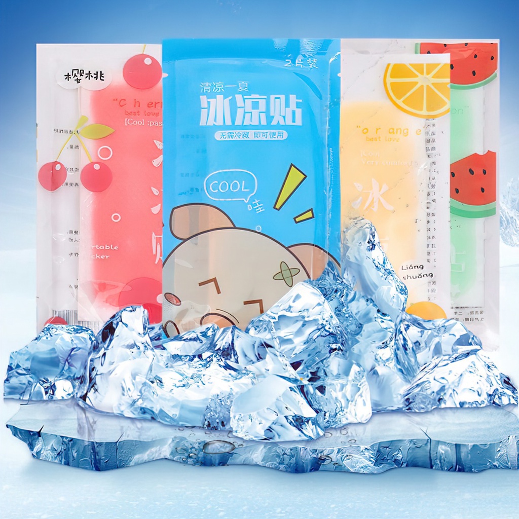 Set 2 Miếng Dán Pad Lạnh / Miếng Dán Làm Mát / Hạ Nhiệt / Giải Nhiệt Hạ Sốt -Aeneas Shop