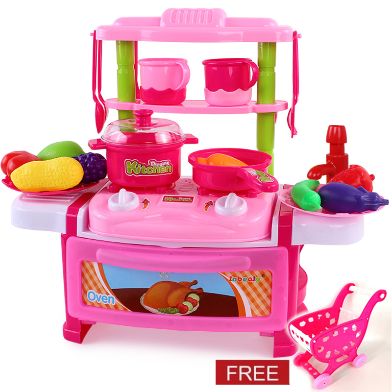005B1 Dream The Suitcase Kitchen Cooking Play Set for kids FREE