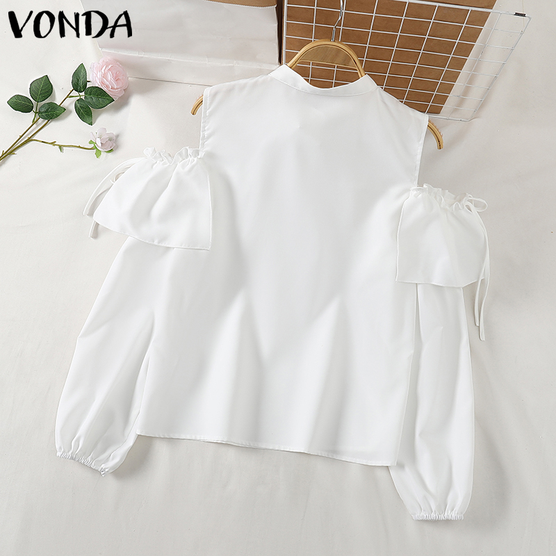 VONDA%20Women%20Korean%20Fashion%20Off%20Shoulder%20Long%20Sleeve%20Blouse%20(Korean%20Causal)%20-%20Image%206
