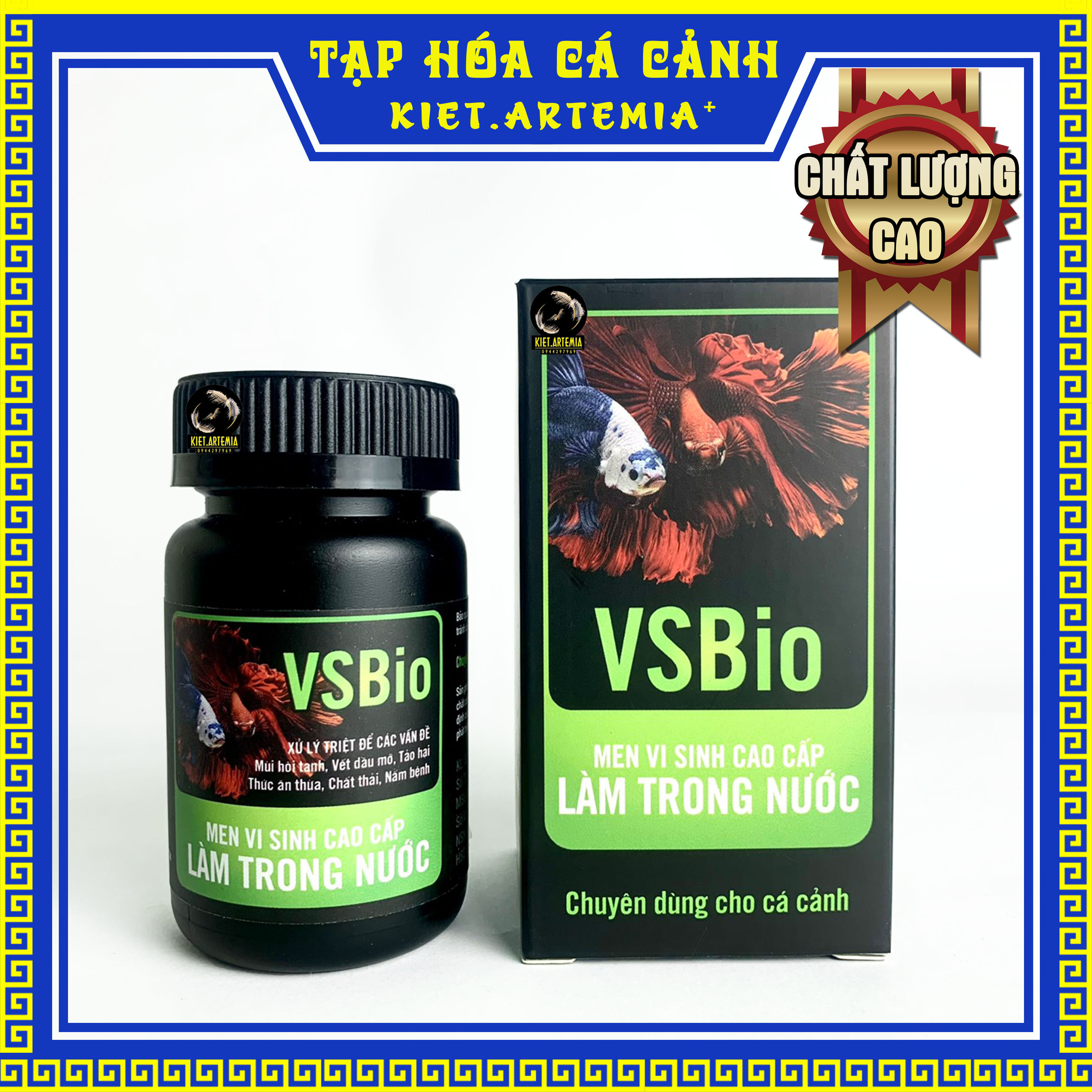 Men vi sinh làm trong nước hồ cá thủy sinh - Vs bio