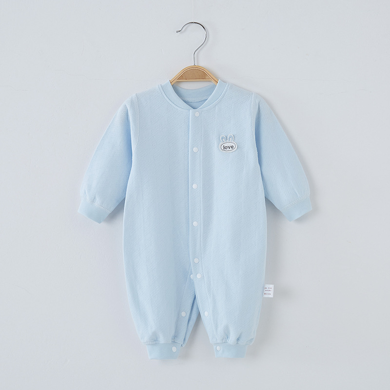 JOYNCLEON Baby jumpsuit long-sleeved pure cotton jumpsuit newborn baby romper 0-3 years old baby crawling suit