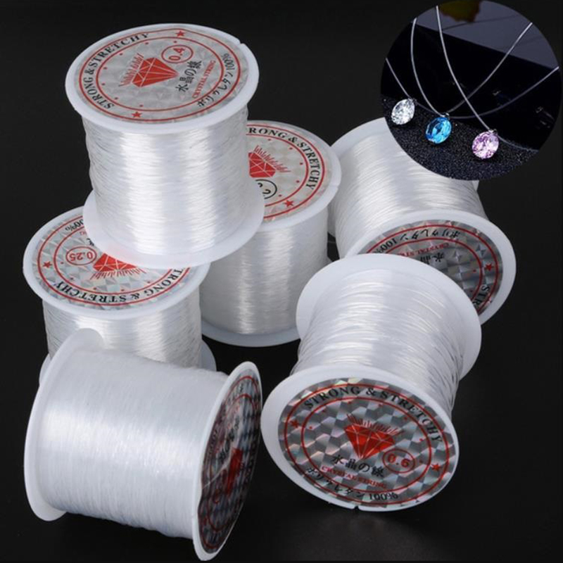 1 Roll Thread Beading String Transparent Inelastic Bracelet Necklace DIY Making. 