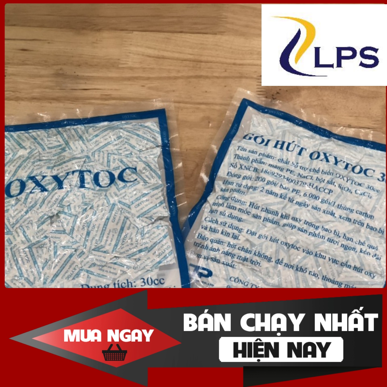 200 Gói gúi hút oxygen 30 cc