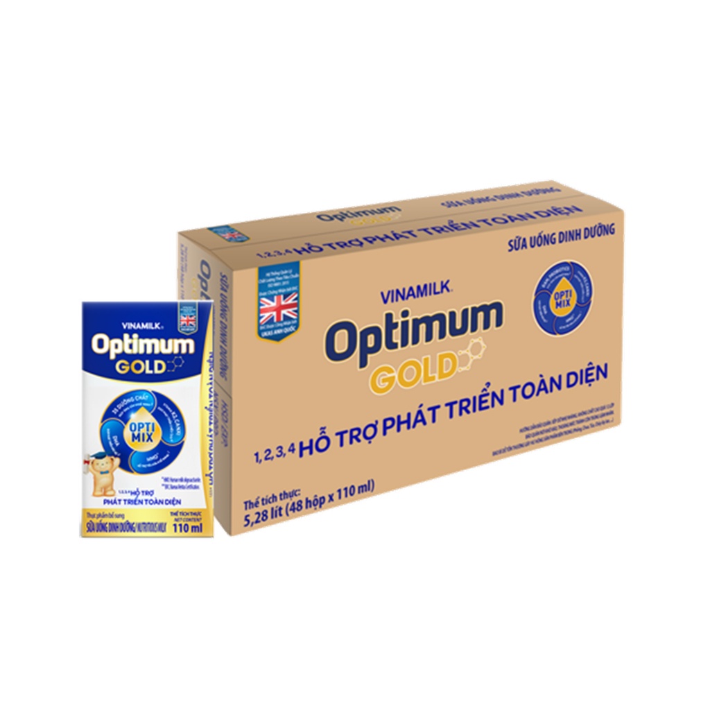 Thùng sữa bột pha sẵn optimum gold 48 hộp x