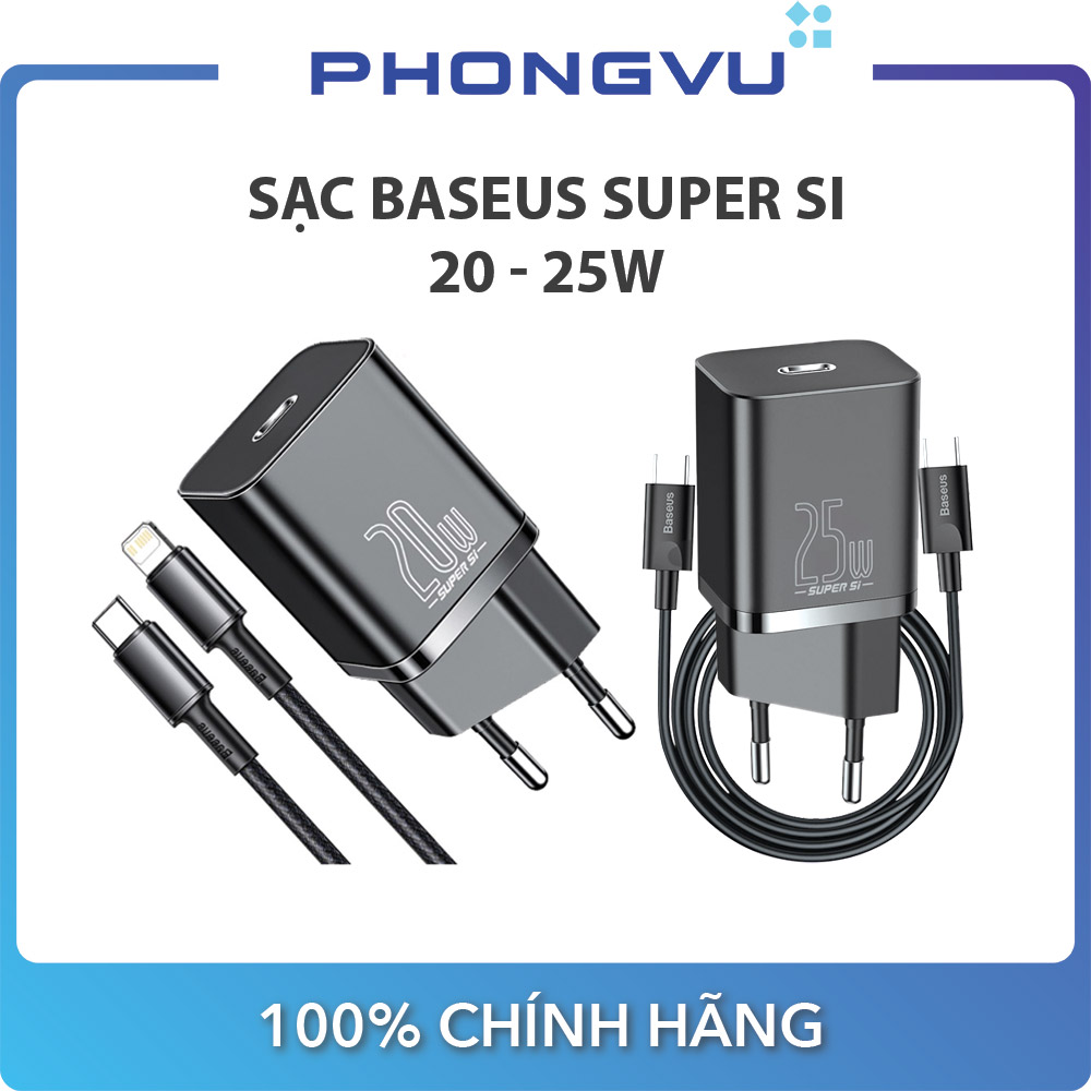 Sạc Baseus Super SI Type-C 20/25W - Bảo hành 12 tháng
