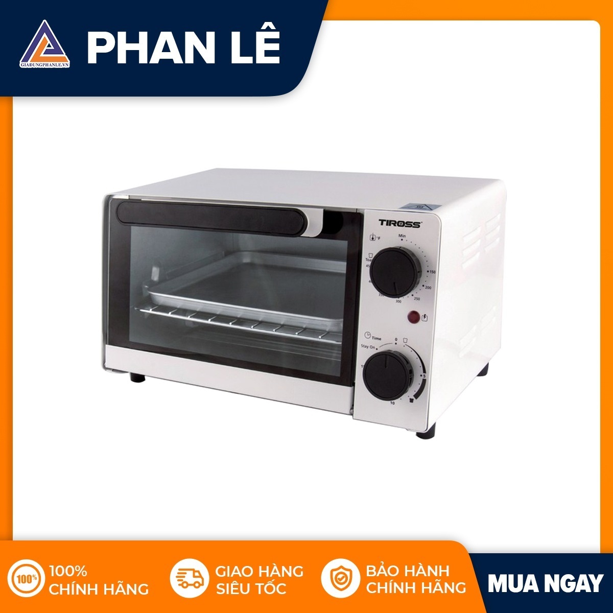 Lò nướng Tiross TS9601 9L (Trắng)