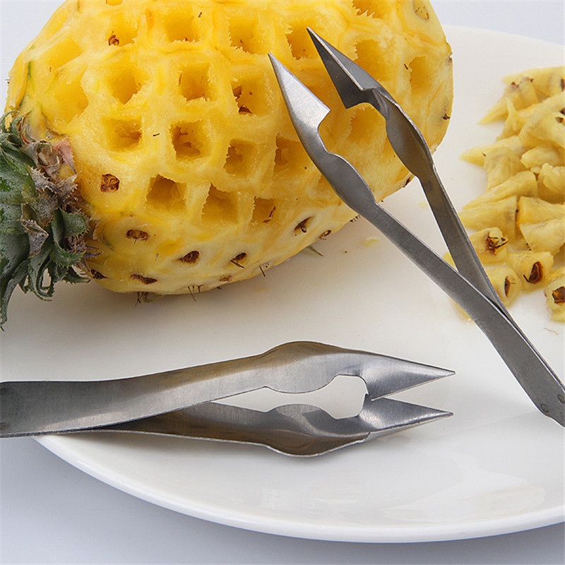 💖🎈🎈 Seed Salad Tool Fruit Clip Cutter Stainless Steel Corer Slicer Pineapple Peeler