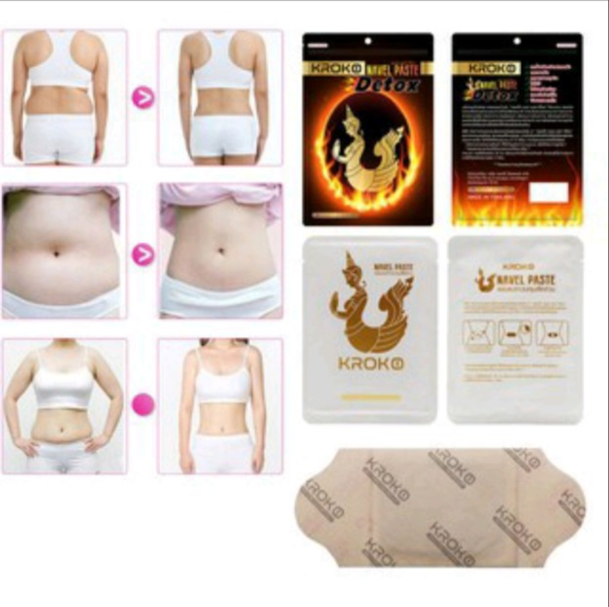 Combo 5 Miếng Dán Tan Mỡ Bụng, Bắp Tay, Bắp Chân Kroko Thái