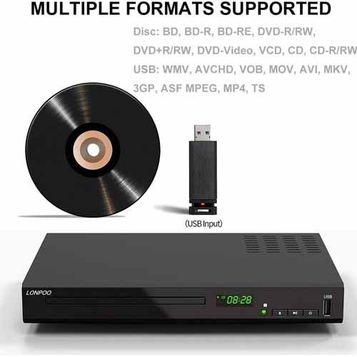 Lonpoo LP-100 HD Blu-Ray Disc Player WITH 1 YEAR WARRANTY | Lazada