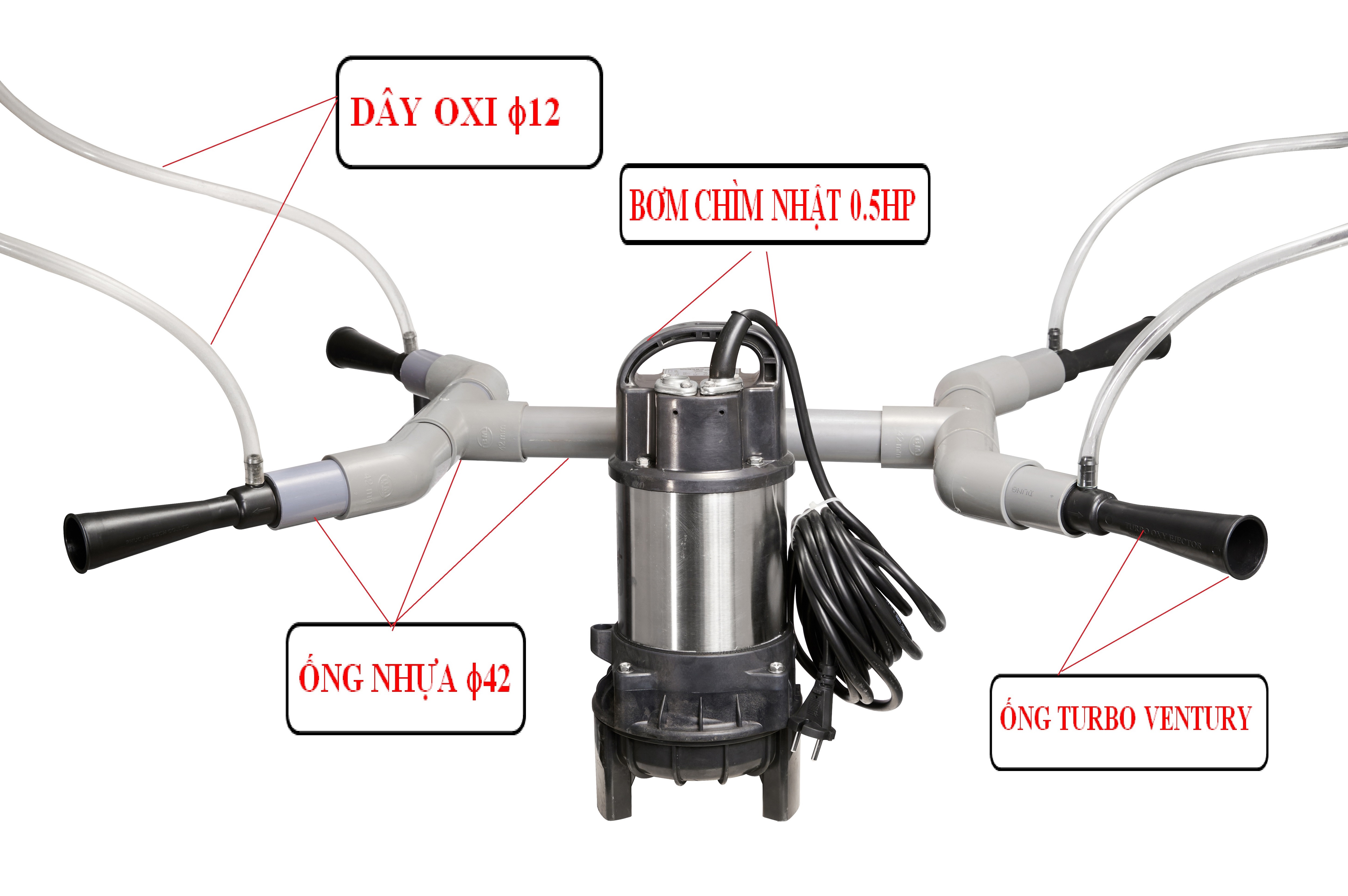 Máy Sục Khí chìm (Bơm Nhật)