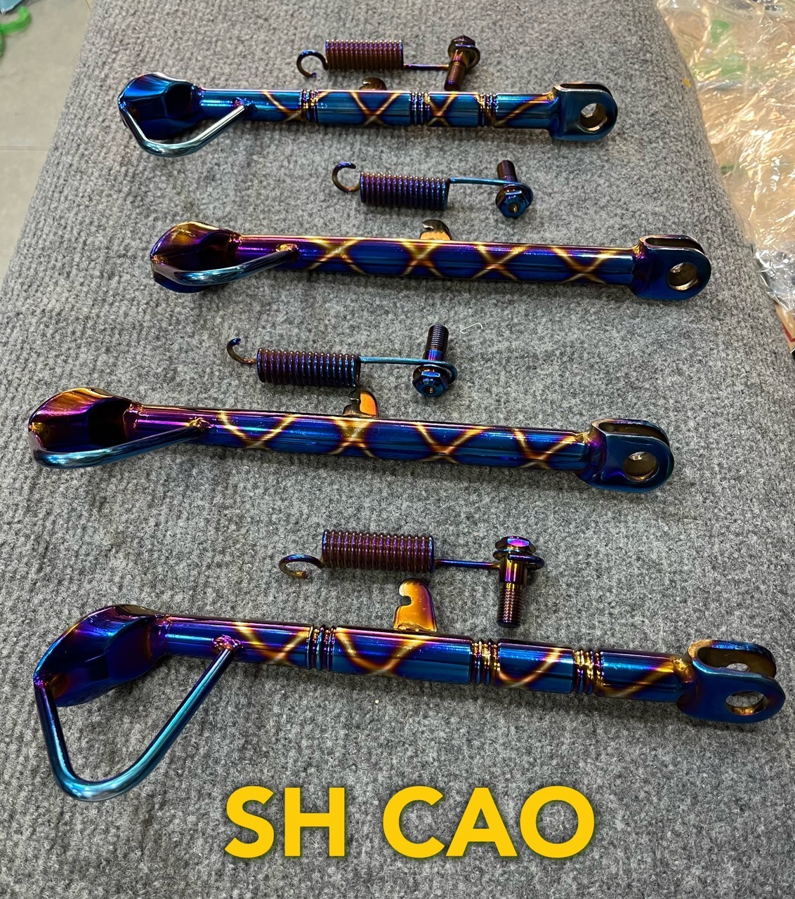 Chân chống nghiêng inox xi titan xe sh cao