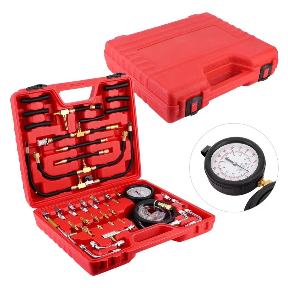 Accurate 0-140PSI Fuel Injection Gauge Oil Pressure Tester Injection ...
