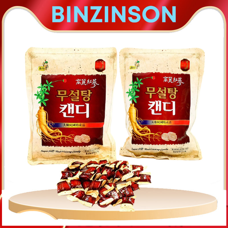 kẹo Sâm Không Đường 500G Hàn Quốc [ BỘ GỒM 2 GÓI 500GRAM ] - BINZINSON