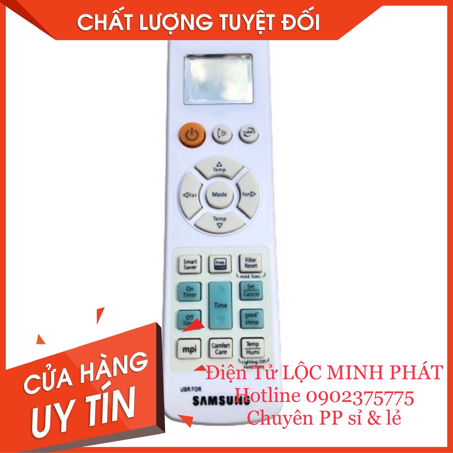 Điều khiển điều hoà samsung dùng cho cả 1 và 2 chiều