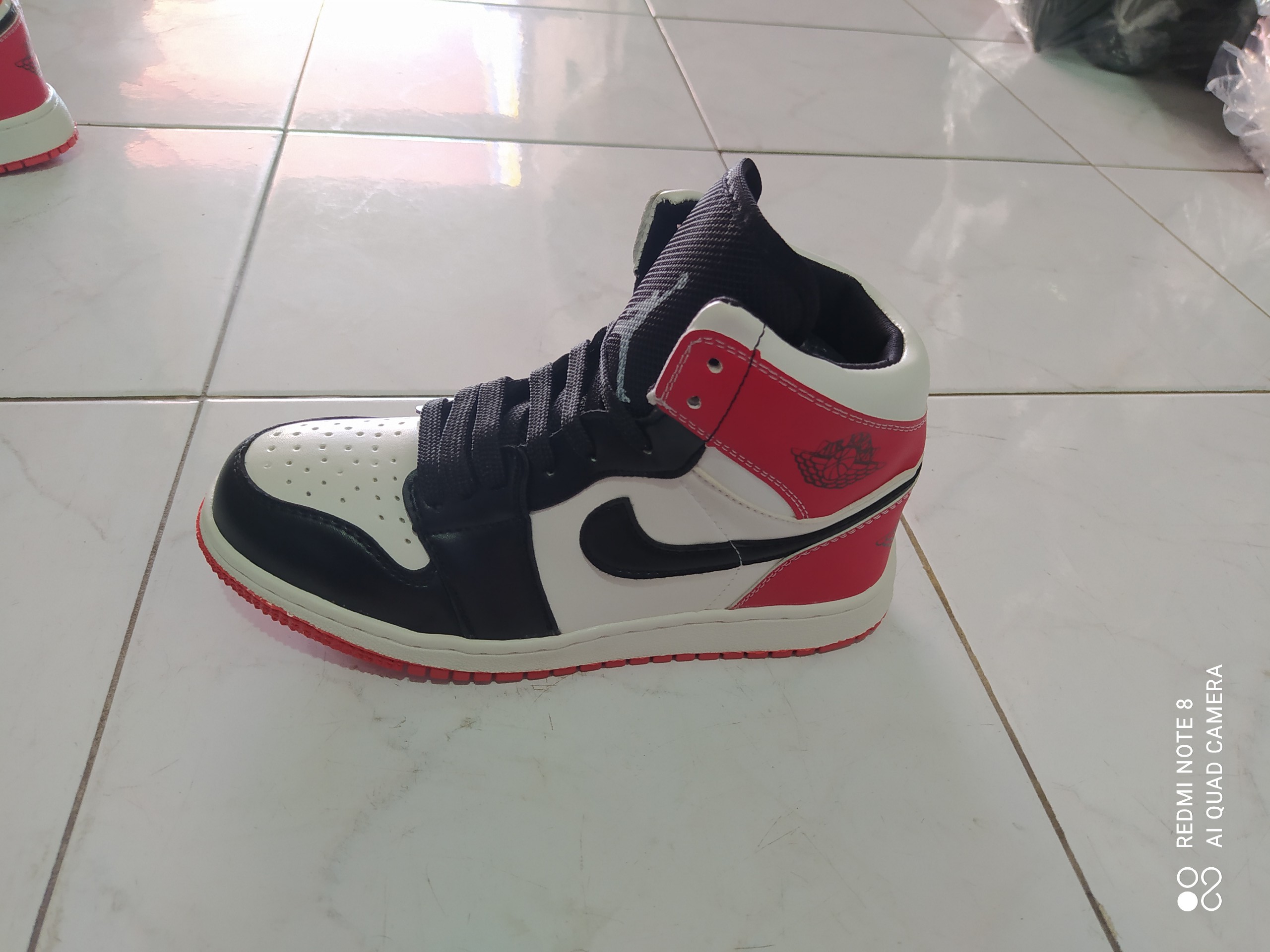 Giày Jordan cổ cao Đỏ Đen💥 Sneaker nam nữ đủ size