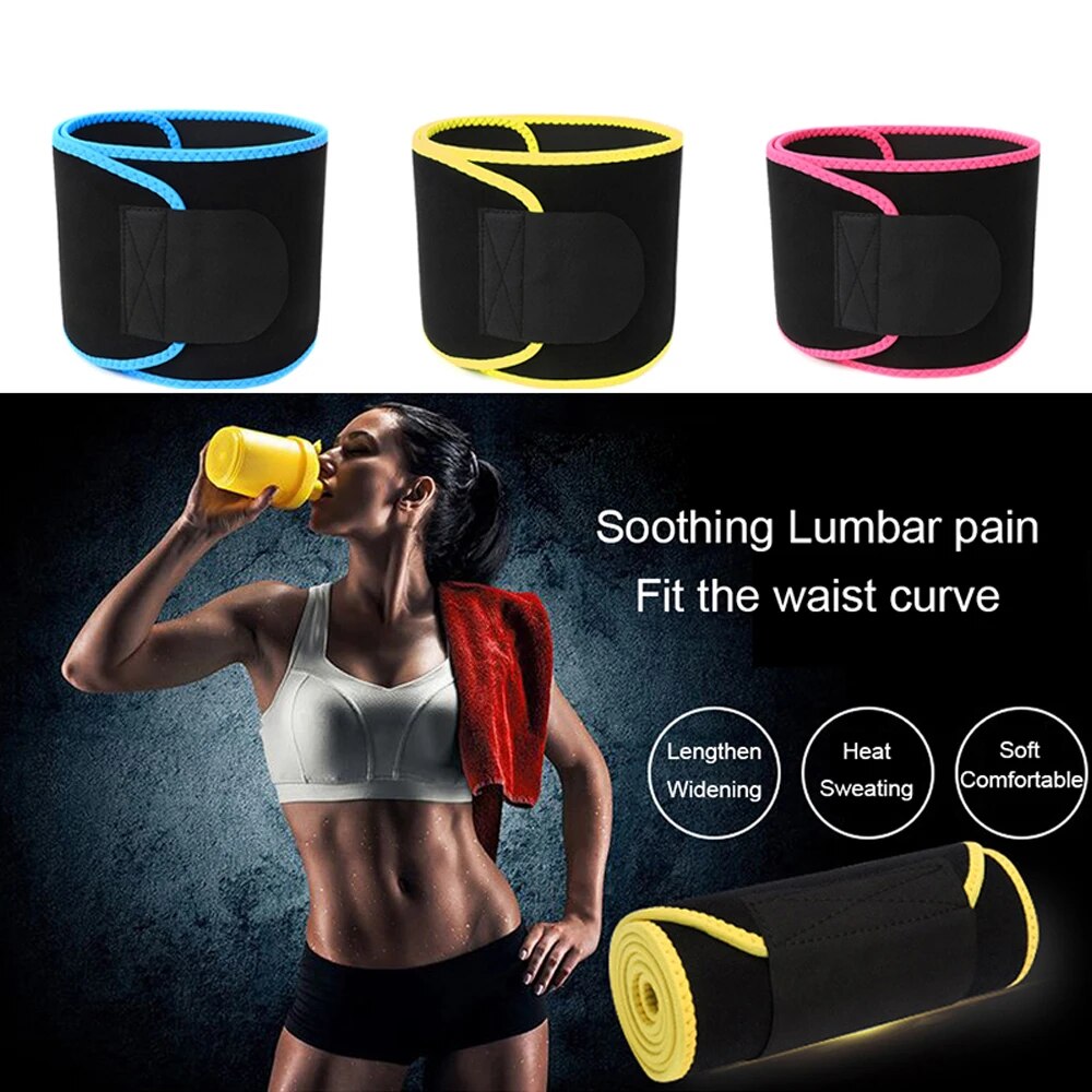 HOT%201Pcs%20Waist%20Trimmer%20Premium%20Exercise%20Workout%20Ab%20Belt%20for%20Women%20Men%20Adjustable%20Stomach%20Trainer%20Slim%20Body%20Sweat%20Wrap%20-%20Image%205